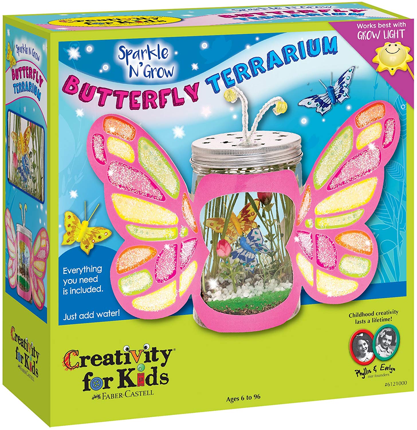 Creativity For Kids Sparkle N' Grow Butterfly Terrarium 