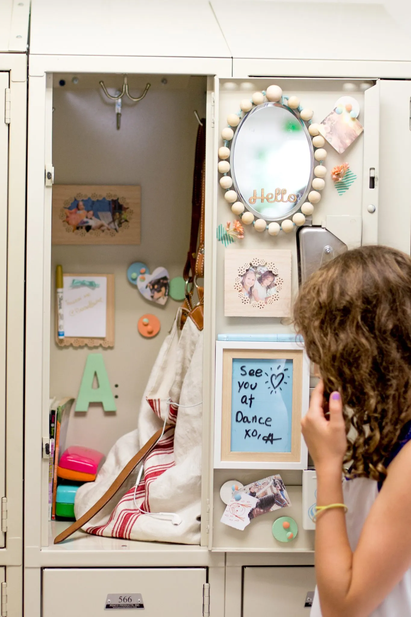 DIY Locker Punch Border Picture Frames