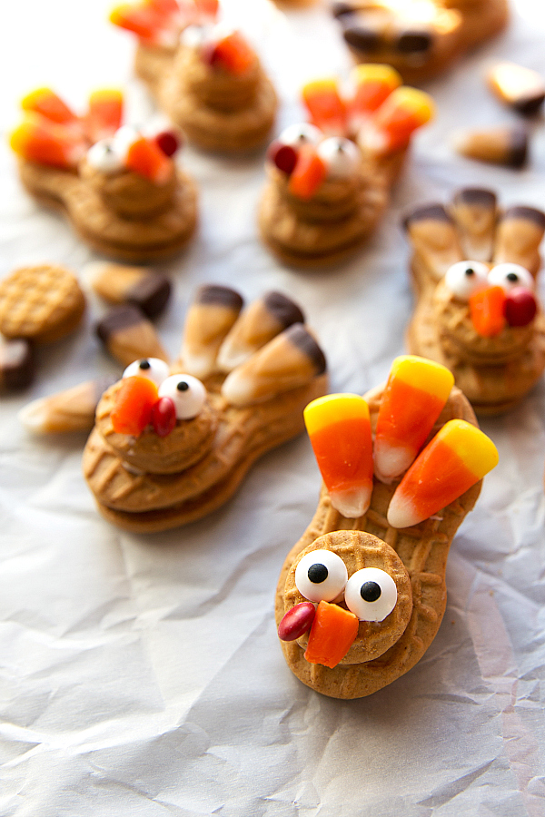 Nutter Butter Turkey Cookies