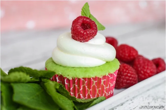 Raspberry Mojito Cupcakes