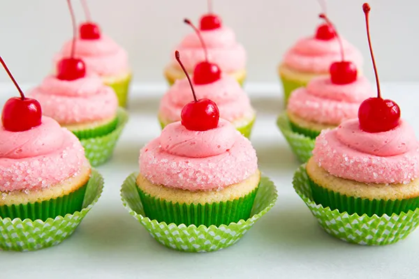 Cherry Limeade Cupcakes