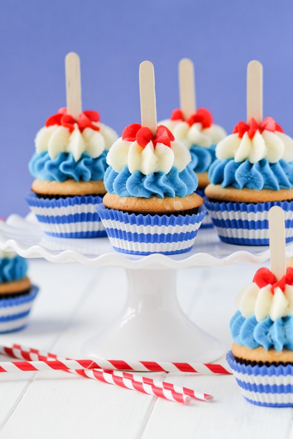 Bomb Pop Cupcakes