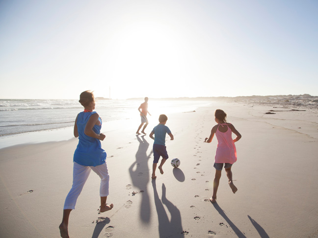 Play a family game of soccer.