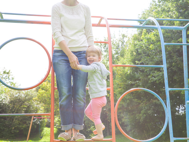 Tackle the jungle gym together.