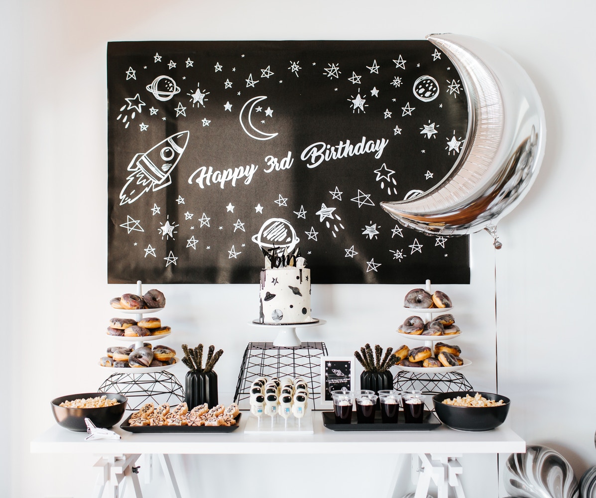 Modern Planetary Birthday Party Theme