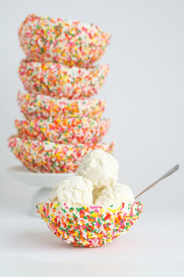 Make Edible Bowls Out of Sprinkles