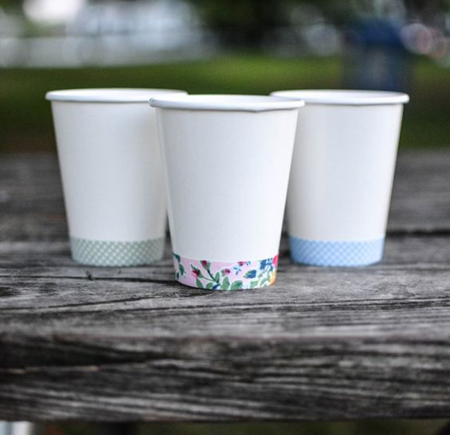 Add Washi Tape to Cups