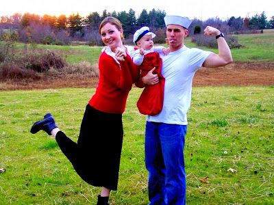 Popeye, Olive Oyl, and Sweet Pea