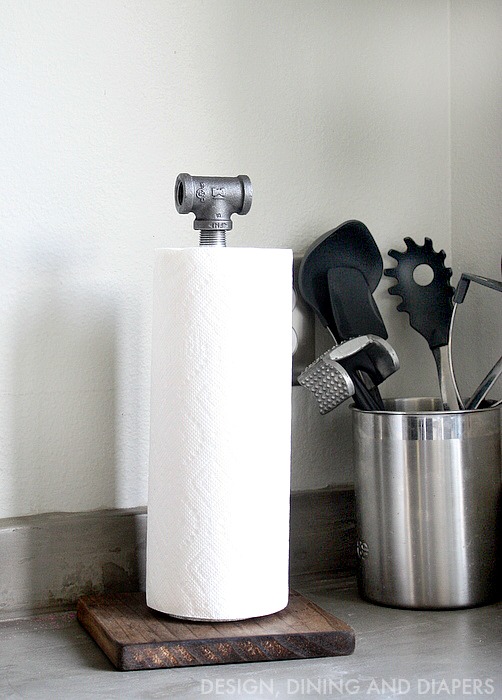Plumbing Pipe Paper Towel Holder