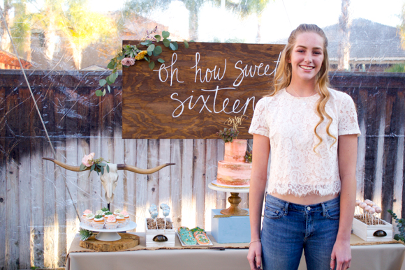 Sweet 16 Painted Wooden Sign