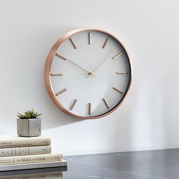 Rix Copper Wall Clock