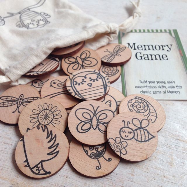 Games to Go Wooden Woodland Memory Game