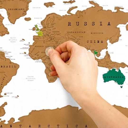 Australian Geographic Scratch Map