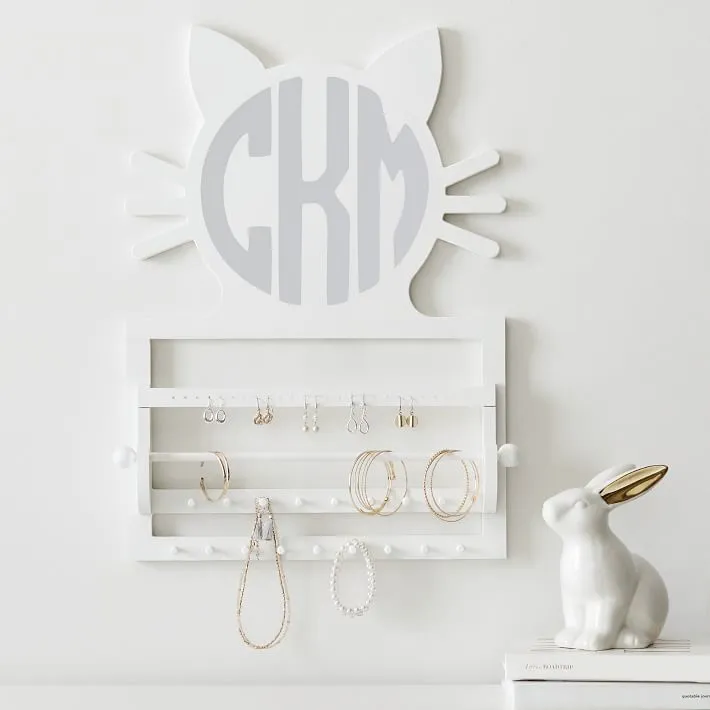 Cat Script Monogram Wall Decor