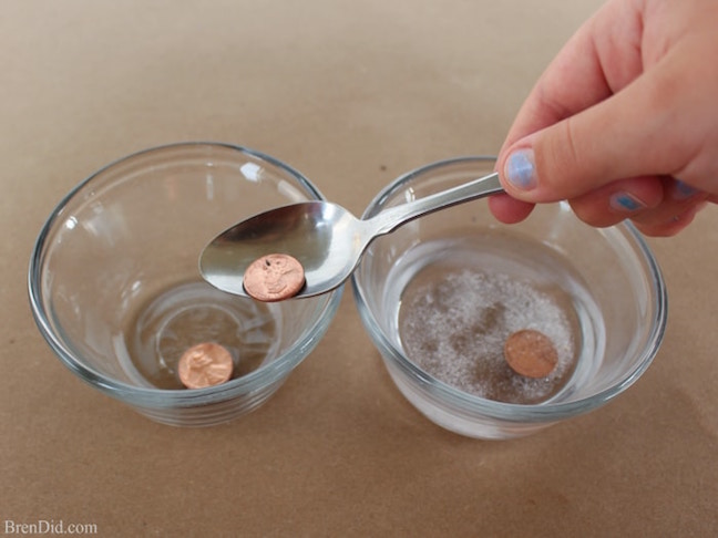 Penny Chemistry Experiment 
