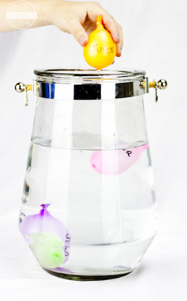 Water Balloon Density Experiment 