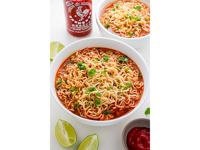 20-Minute Spicy Sriracha Ramen Recipe
