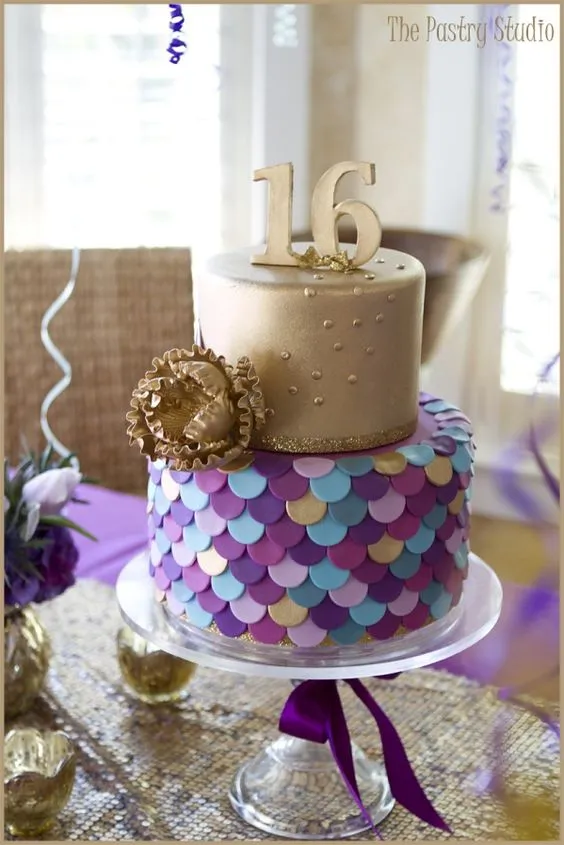 Mermaid Sweet 16 Birthday Cake