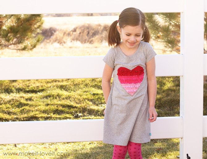 DIY T-Shirt Heart Dress 