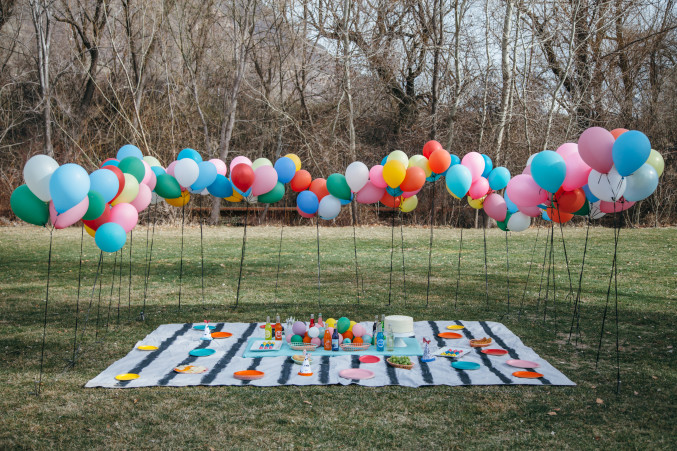 Picnic Balloon Bunches