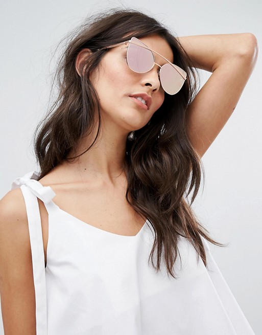 Pink and Gold Round Sunglasses