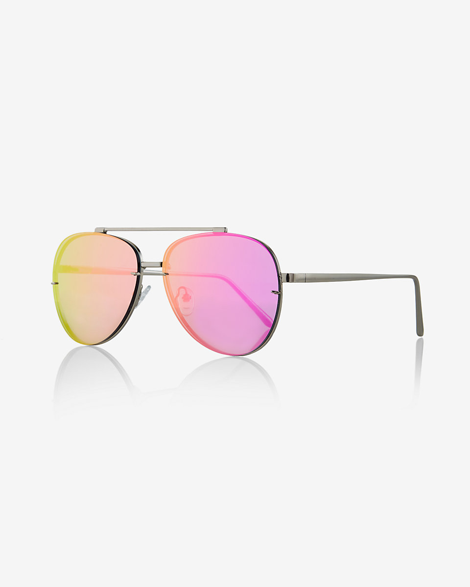 Semi-Transparent Rimless Sunglasses