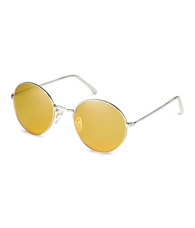 Yellow Round Sunglasses