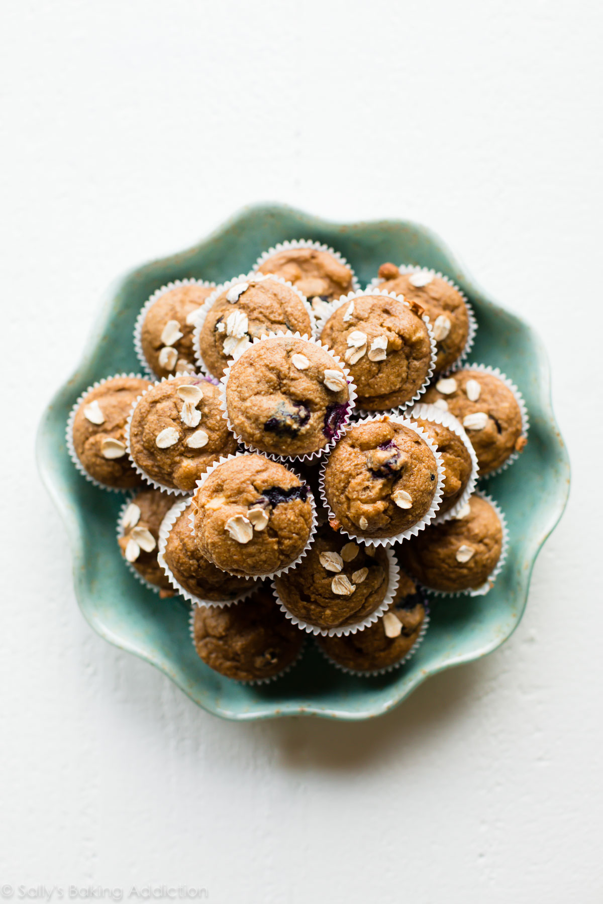 Mini Apple Banana Oat Muffins