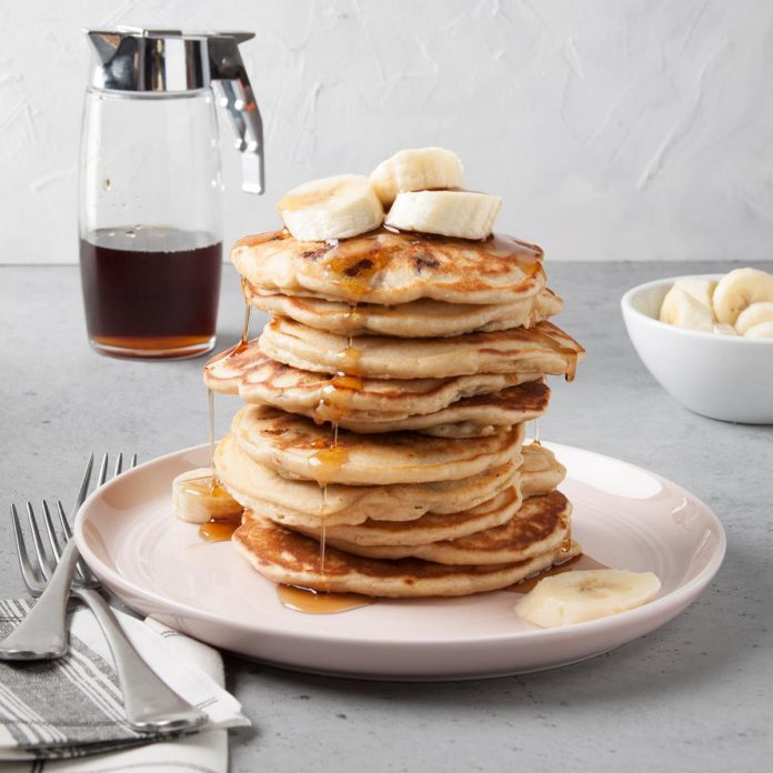 Chocolate Chip Elvis Pancakes