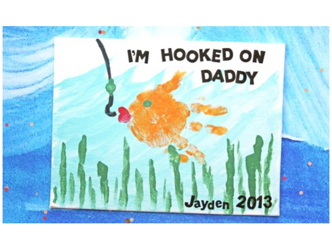 Hooked On Daddy Canvas