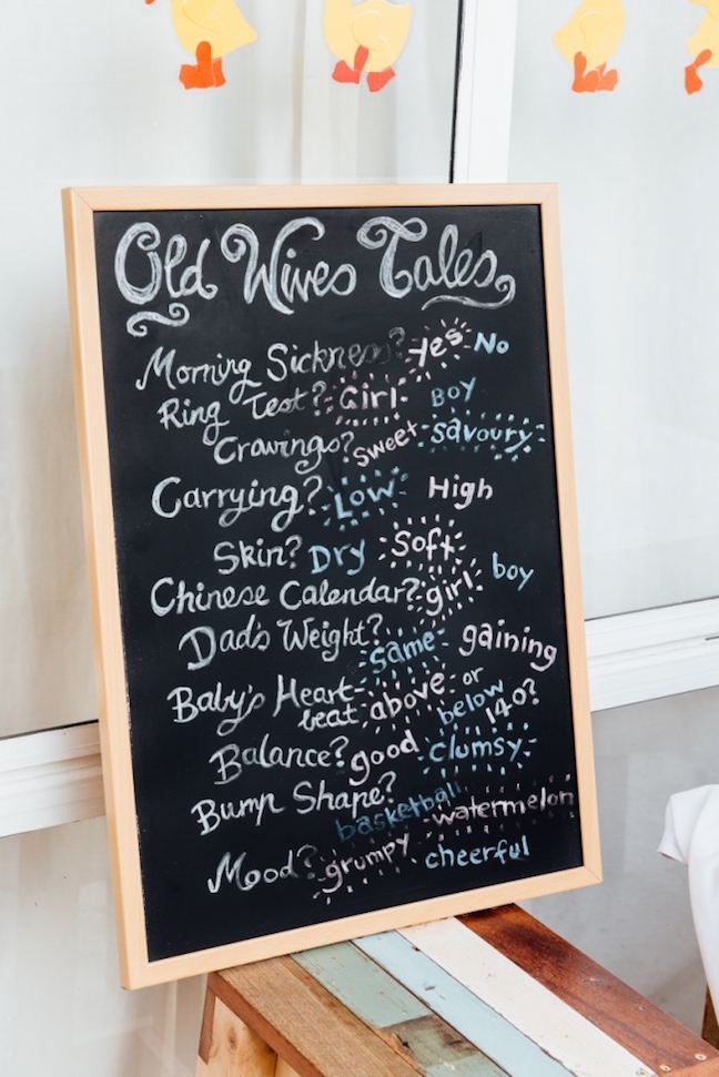 Old Wives Tale Gender Reveal Game