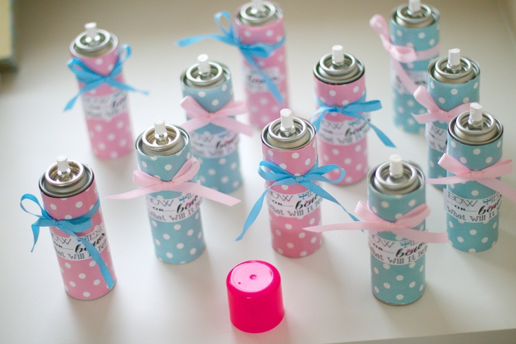 Silly String Battle Gender Reveal Game