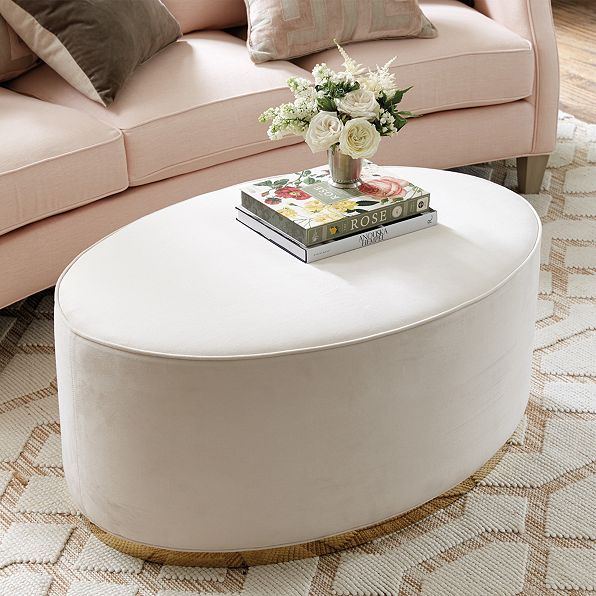 Velvet Ottoman