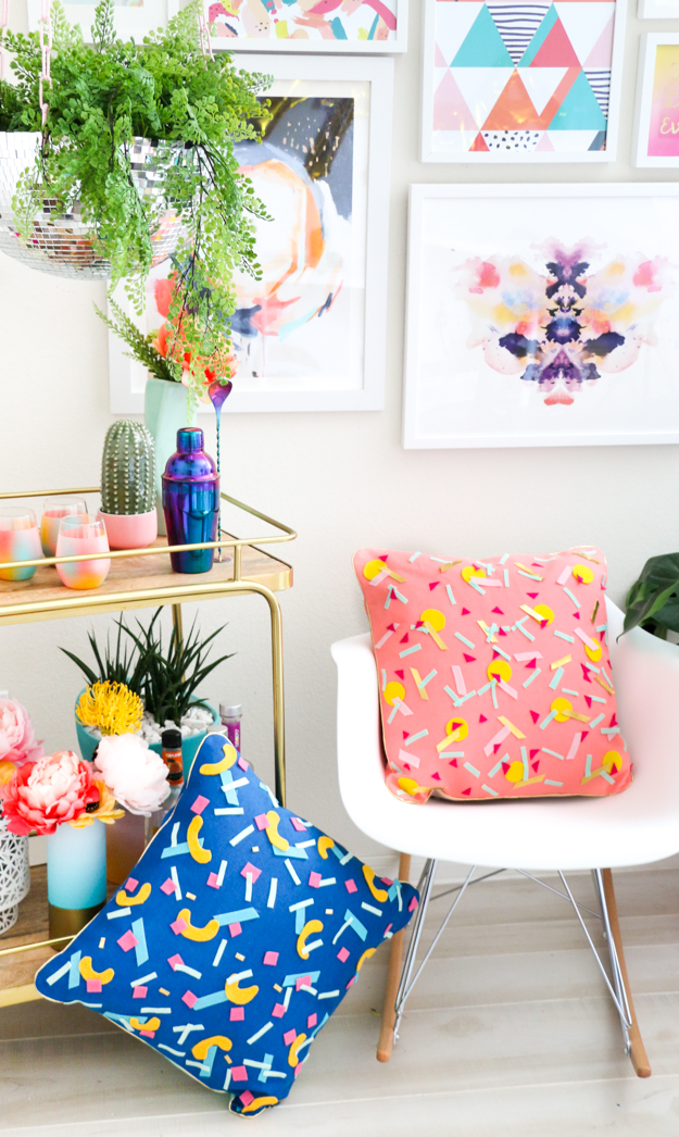 DIY Confetti Throw Pillow Upgrade