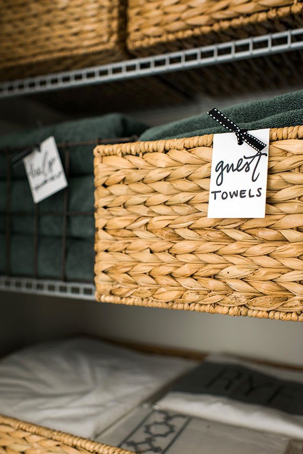 Organize With Baskets and Labels 
