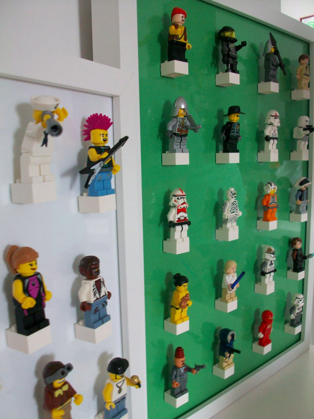 Lego Figurine Display Wall