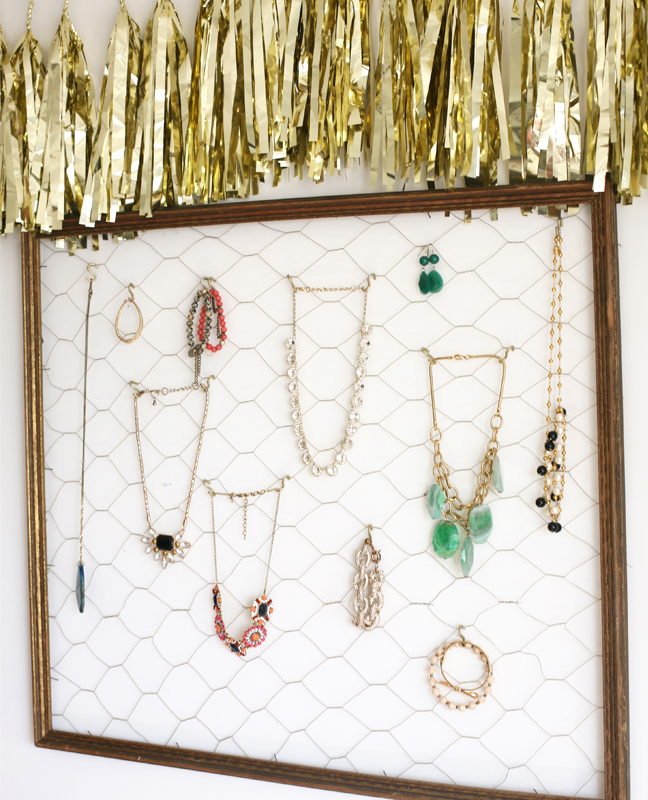 DIY Jewelry Organizer