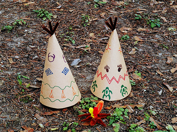 Construction Paper Teepees