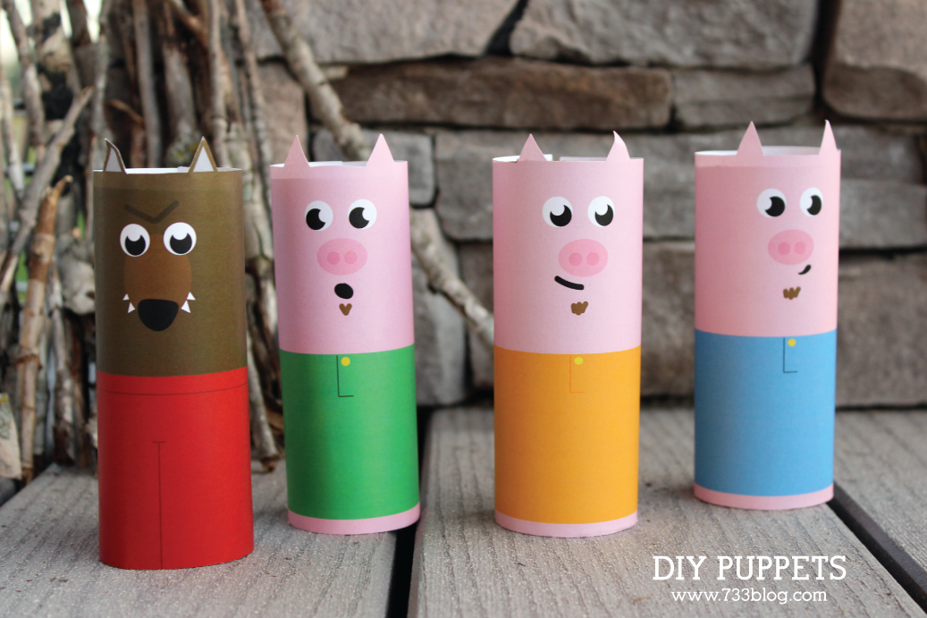 Toilet Paper Roll Puppets