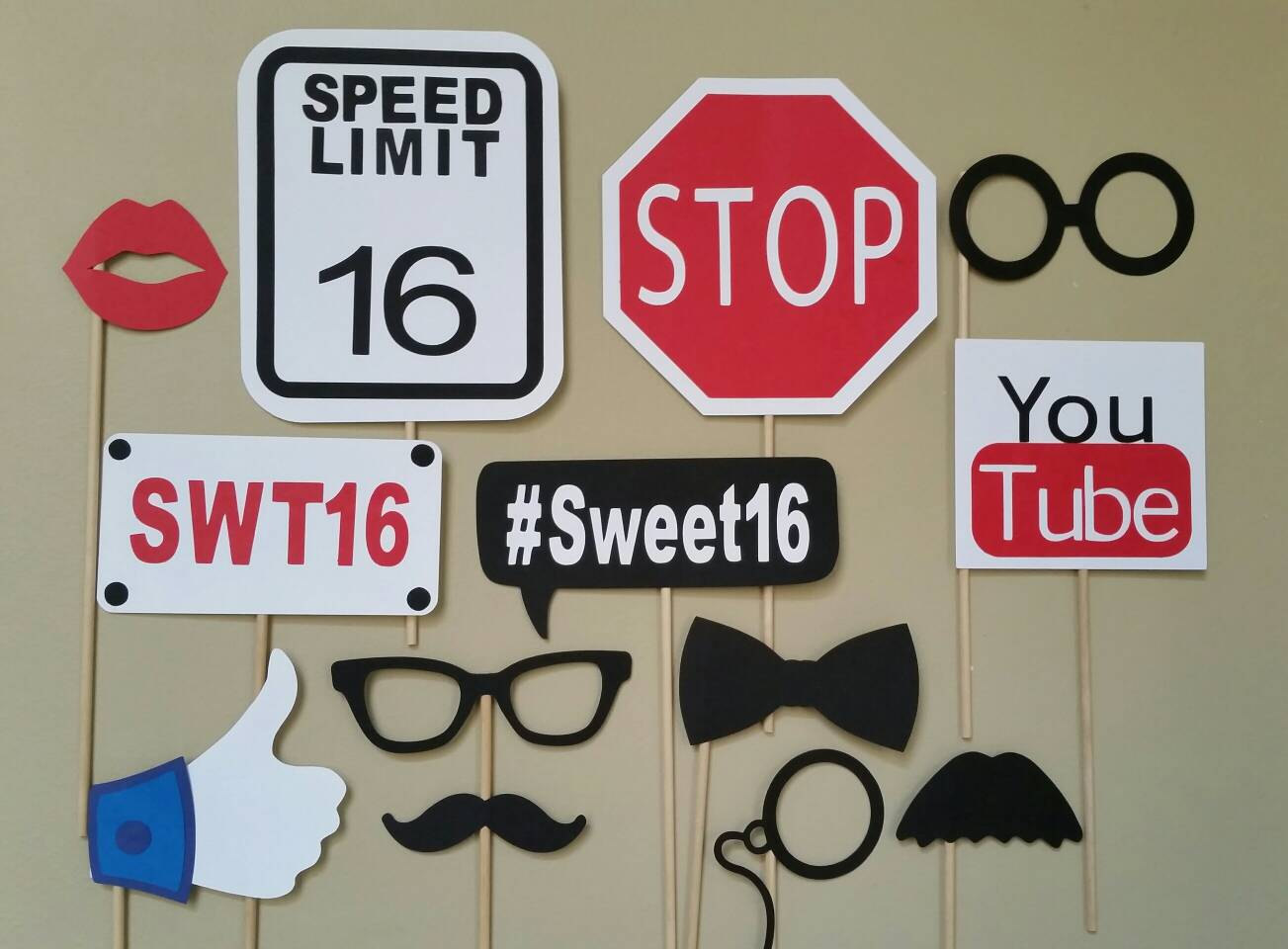 Road Sign Photo Booth Props