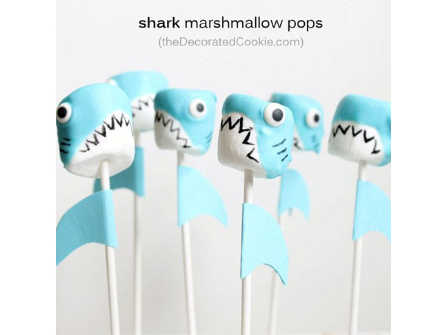 Shark Mallow Pops   