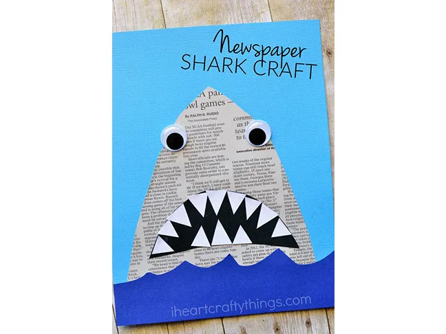 Newspaper Shark Craft