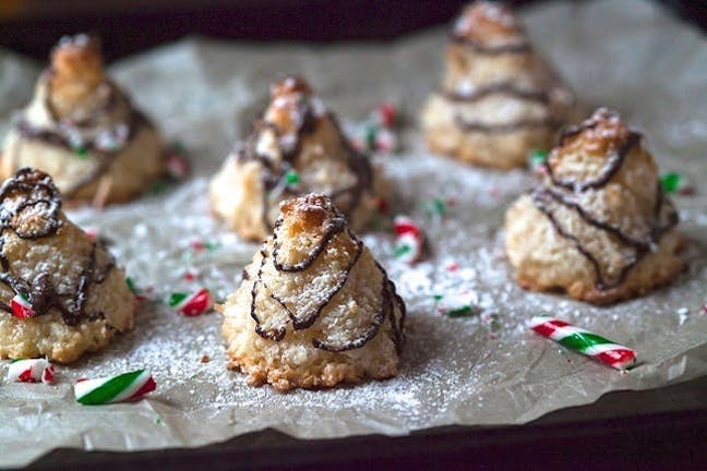 Macaroon Christmas Tree Cookies