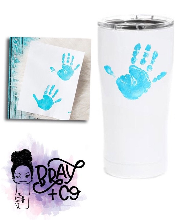 Customized Mug with Baby's Handprint
