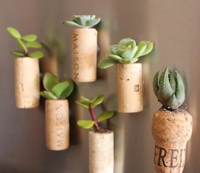 Wine Cork Planters