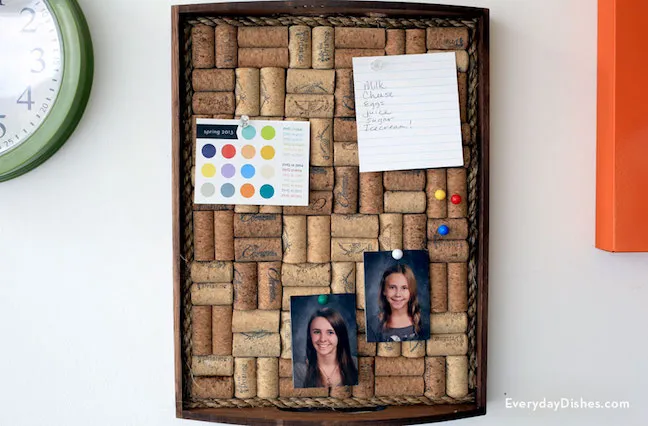 Wine Cork Bulletin Board