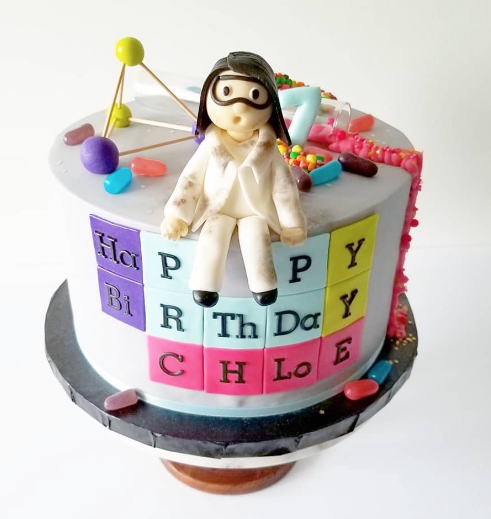 Personalised Acrylic Chemistry Birthday Cake Topper Decoration - Etsy Norway