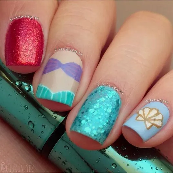 20 Beautiful Disney Nail Art Creations Arts and Crafts 