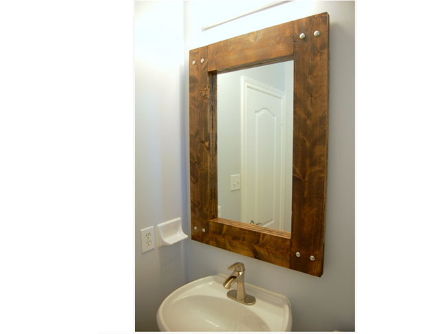 Rustic Wooden Mirror