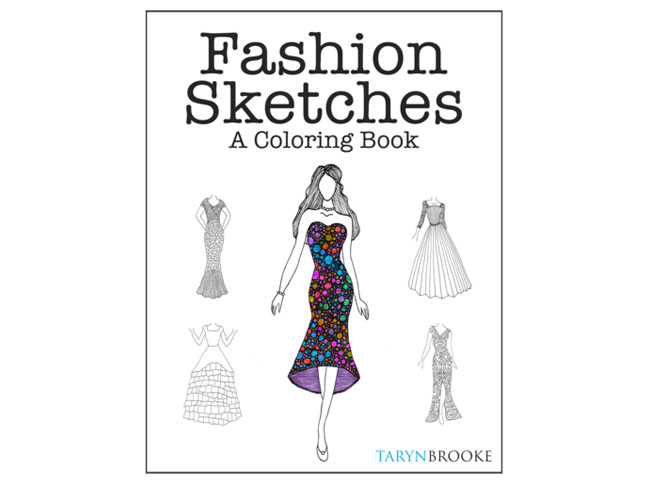 Fashion Sketches Coloring Book